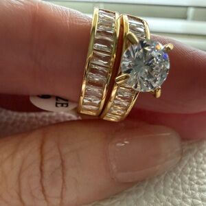 Bridal Ring Set - Gold -Site 9 *NWT